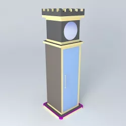Standing clock 3D model