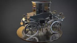 steampunk car 3D model