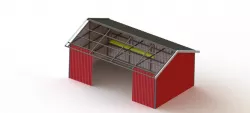 Steel construction, building