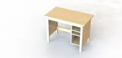 Study Desk with Storage Shelves