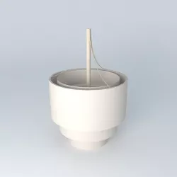 Suspension gray Drum home of the world  3D model