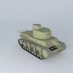 T 24 Soviet Tank 3D model