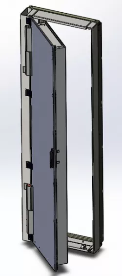 The door to the server rack