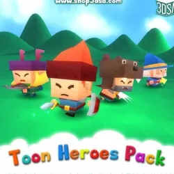 Toon Heroes Pack Low-poly  3D model