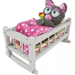 Toy cat in bed 3D model