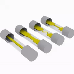 Tube Fuses Low-poly  3D model