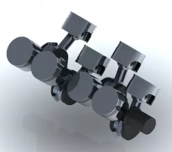V8 Engine Cross-plane Crankshaft