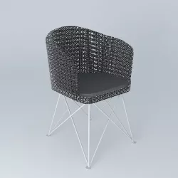 Veli armchair black  3D model