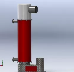 Waste heat recovery unit (for 140KW natural gas boiler)