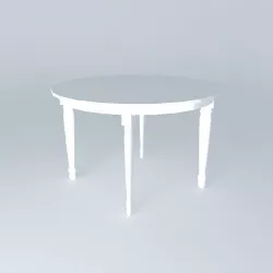 White dining table LOUIS 3D model