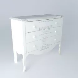 wood dresser 3D model