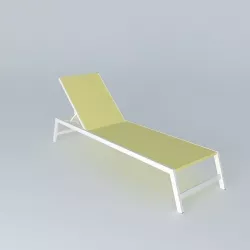 Yellow sunbathing HAWAII 3D model