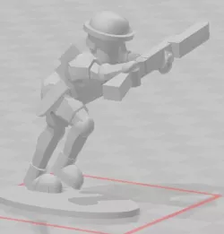 1/100 British 8th Army Infantry Charging