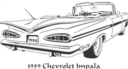 1959 Chevrolet Impala stencil