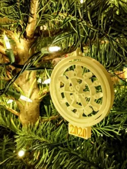 2020 Coronavirus Snowflake Ornament