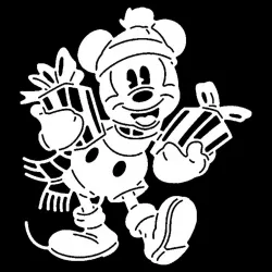 2D Christmas Mickey 1