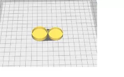 3d printable chess piece base , fill with two 2 pence coins