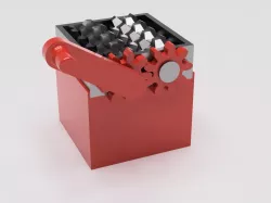 3D printed mill crusher