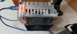 Arduino 2560 case, ramps 1.4. blowing by fan 80mm.