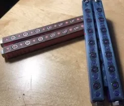 Balisong with nuts