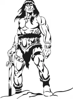 Conan the Barbarian stencil