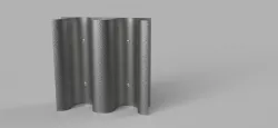 Corrugated metal sheet Wall Deco