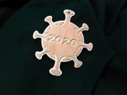 Covid-19 Christmas Tree Ornament 2020 CNC, Lasercutter, and 3D print version