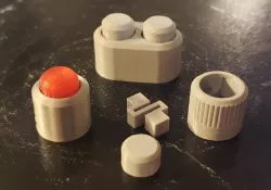 Decorative Push Button - No Supports