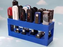 Double-Decker USB Flash Drive & Adapter Rack