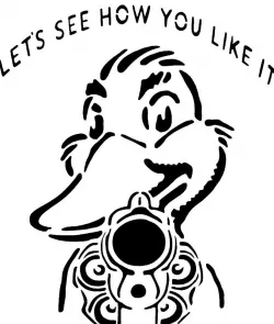 Duck stencil