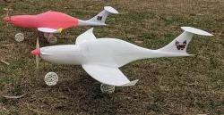 Eclipson Airplanes - Ultra Light Airless Wheel - Model D - 3D Printed Plane