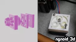 EMC2 Mini 5:1 Planetary Gearbox with Bearing - For Nema 17! 