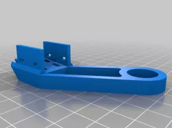 Ender 3 Solid Bed Mount - Cable Support