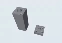 Ender 3 V2 legs for Lack table IKEA