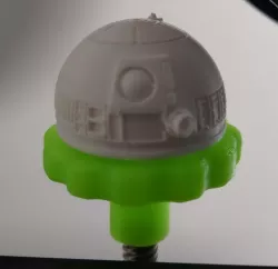 Ender 3 z-axis rod wheel knob with removable R2D2 head
