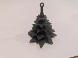 Evergreen Tree Christmas Ornament on Card - No Fall Remix 