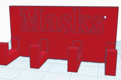 Face mask holder