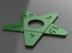 Gap Measuring Star 2-4mm