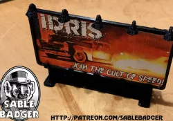 Gaslands - Roadside Billbaord - Rounded edge 