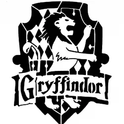 Gryffindor stencil