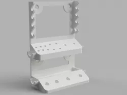 Gun cleaning tool organizer for pegboard