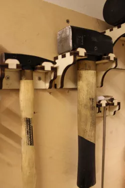 lasercut hammer wall mount