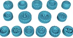 Lee Perry Modular Gaslands Wheels V2