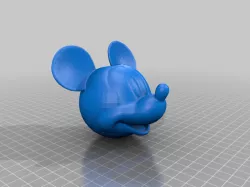 Mickey Mouse head with hole