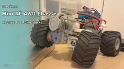 Mini RC truck chassis