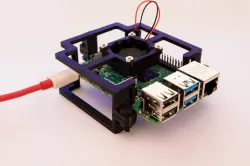 Minimal case for raspberry pi 4 with cooling fan 30x30x7mm