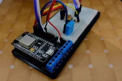 NodeMCU with breadboard