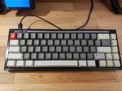 PF68 68 key keyboard with LCD, RGB, captured hot swap sockets