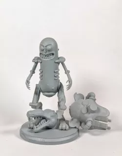 Pickle Rick with Rat Helmet