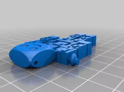 Pico Robot Flexi Keychain 100% printable